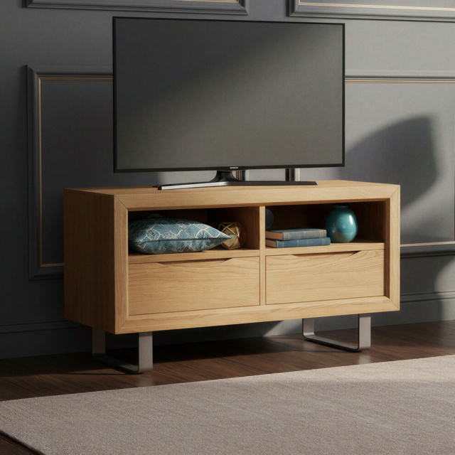 Parker Solid Oak Small TV Cabinet