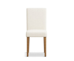 Lila Natural Set of 2 Fabric Dining Chairs