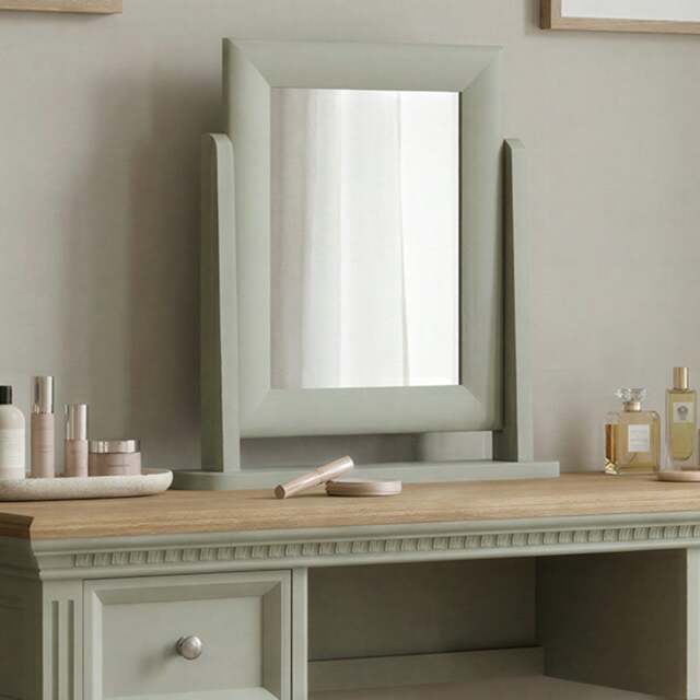 Soft Green Painted Dressing Table Mirror
