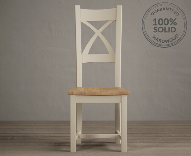 Painted Oak Set of 2 Dining Chairs