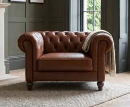 Jameson Chestnut Leather Armchair
