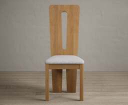 Lucca Light Grey Set of 2 Fabric Dining Chairs