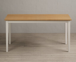 Kendal 150cm Solid Oak and Cream Painted Dining Table