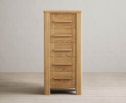 Eclipse Solid Oak 5 Drawer Tallboy