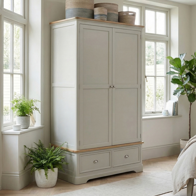 Brampton Soft Green Painted Double Wardrobe