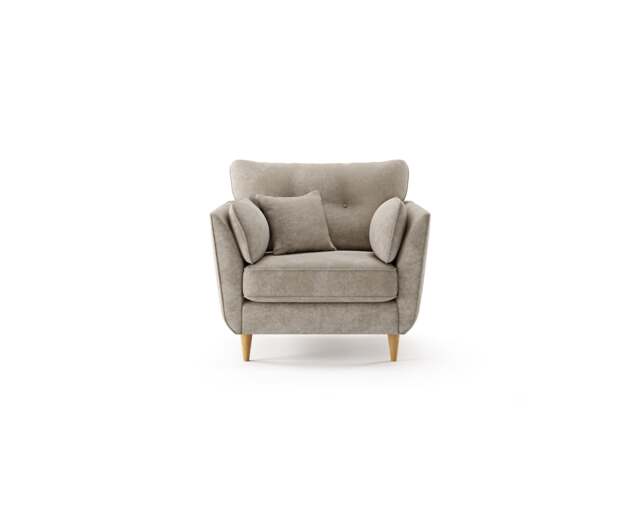 Capri Linen Chenille Fabric Armchair