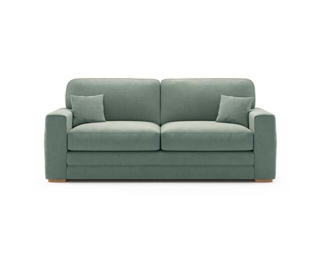 Madden Blue Fabric Three Seater Sofa