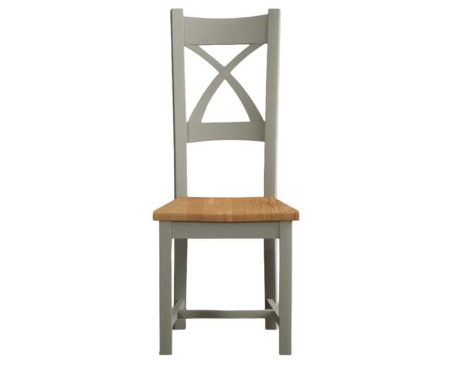 Painted Oak Set of 2 Dining Chairs