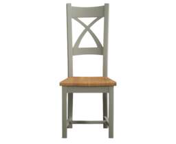 Painted Oak Set of 2 Dining Chairs