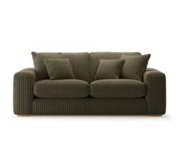Milan Moss Green Fabric 2 Seater Sofa