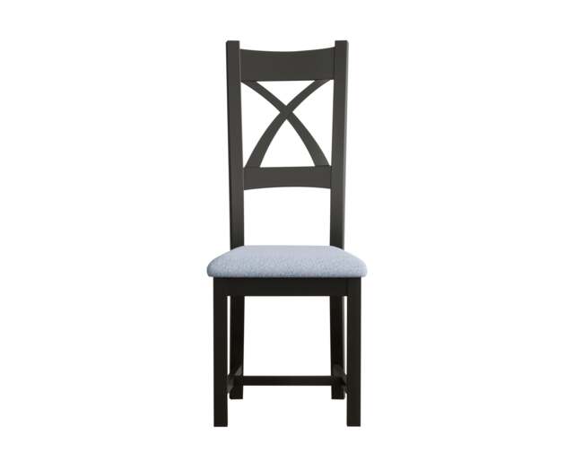Painted Blue Set of 2 Painted Dining Chairs