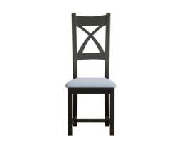 Painted Blue Set of 2 Painted Dining Chairs