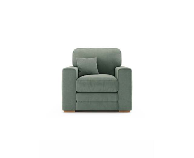 Madden Blue Fabric Armchair