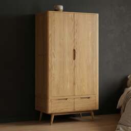 Rosa Solid Oak Double Wardrobe