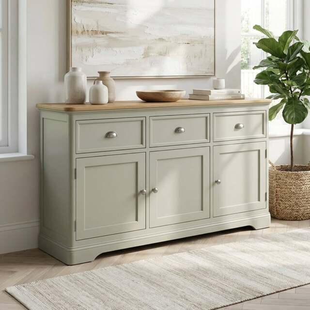 Brampton Soft Green Painted Large Sideboard