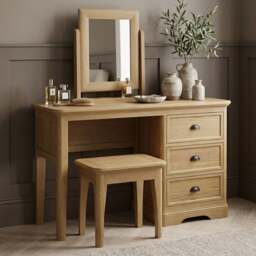 Cambridge Solid Oak Dressing Table Set