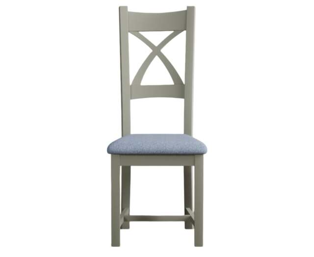 Painted Blue Set of 2 Dining Chairs