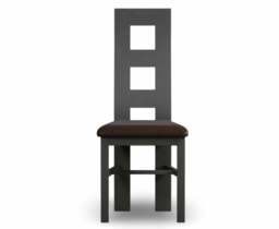 Painted Brown Set of 2 Painted Dining Chairs