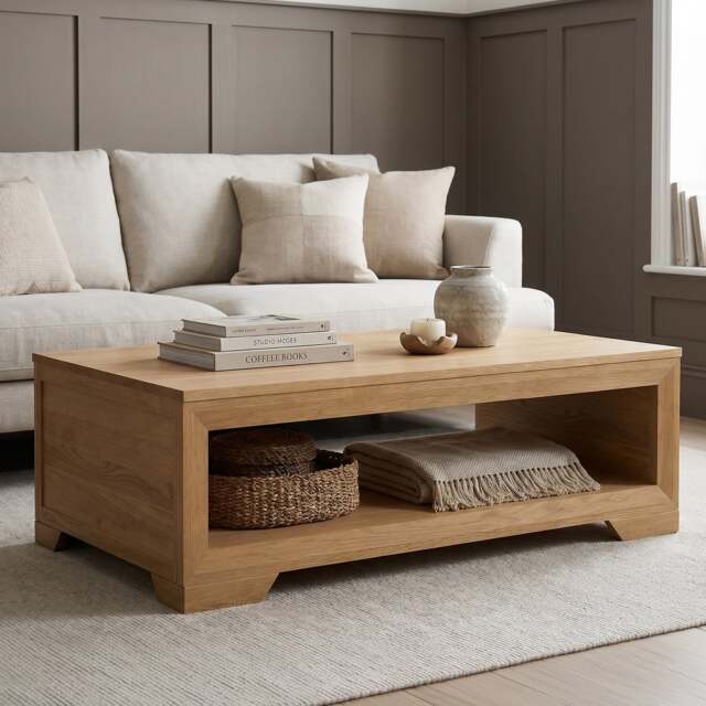 Tilt 100% Solid Oak Coffee Table