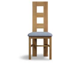 Natural Blue Set of 2 Fabric Dining Chairs