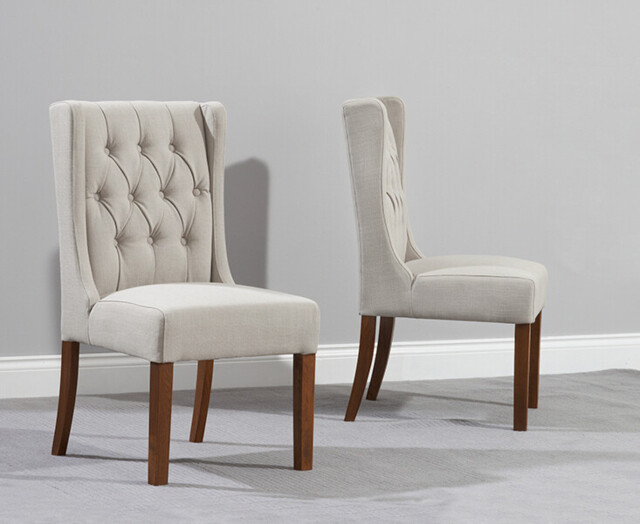 Darcy Natural Set of 2 Painted Dining Chairs
