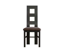 Painted Brown Set of 2 Painted Dining Chairs