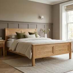 Cambridge Solid Oak Kingsize Bed