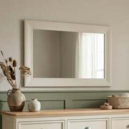 Cream Painted 90cm Wall Mirror