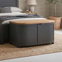 Bradwell Oak and Charcoal Painted Blanket Box
