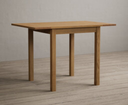 Extending York 70cm Solid Oak Drop Leaf Dining Table