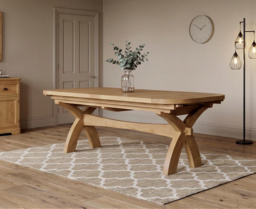 Extending Olympia 180cm Solid Oak Dining Table