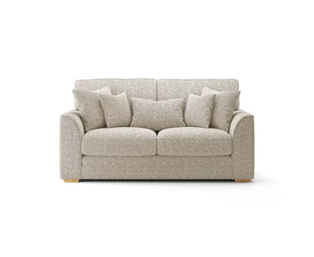 Jasper Natural Chenille Fabric 2 Seater Sofa