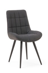 Larson Grey Faux Leather Dining Chairs