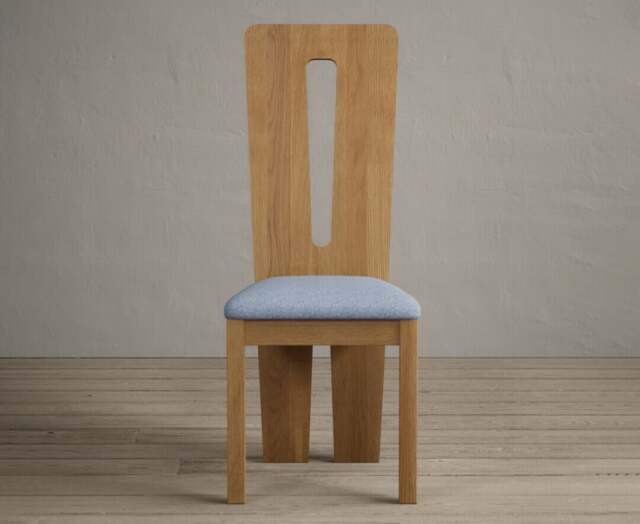 Lucca Blue Set of 2 Fabric Dining Chairs