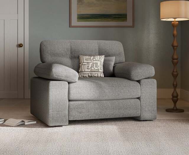 Helston Steel Fabric Armchair