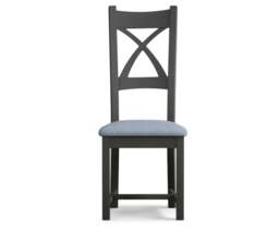 Painted Blue Set of 2 Painted Dining Chairs