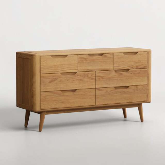 Rosa Solid Oak 3 Over 4 Wide Chest of Drawers
