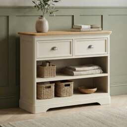 Madley Oak and Cream Painted Storage Console Table