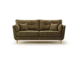 Capri Sage Chenille Fabric 4 Seater Sofa