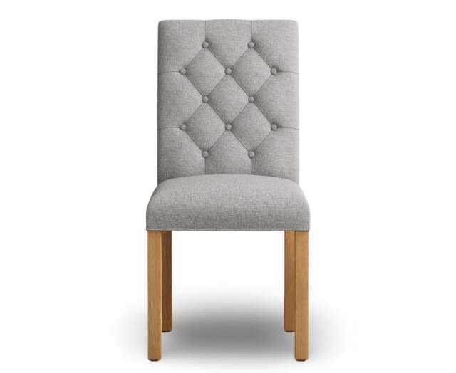 Isabella Grey Set of 2 Painted Dining Chairs