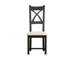 Painted Linen Set of 2 Painted Dining Chairs