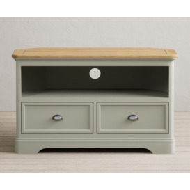 Bridstow Soft Green Painted Corner TV Cabinet