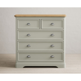 Bridstow Soft Green Painted 2 Over 3 Chest of Drawers