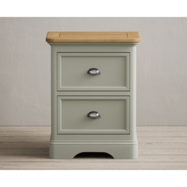 Bridstow Soft Green Painted 2 Drawer Bedside Chest