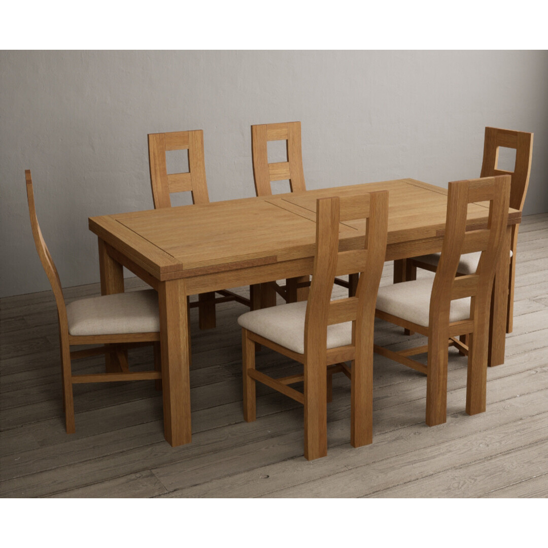 Extending Buxton 180cm Solid Oak Dining Table With 10 Charcoal Grey Flow Back Chairs