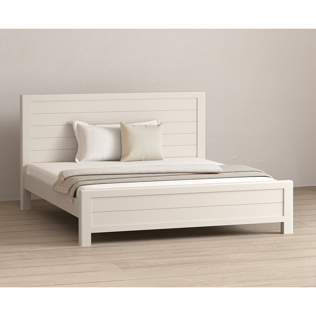 Harper Soft White Painted Super King Bed