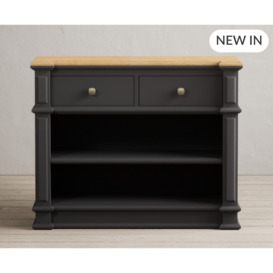 Lawson Oak and Charcoal Grey Painted Console Table