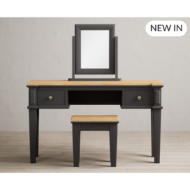 Lawson Oak and Charcoal Grey Painted Dressing Table Set