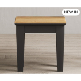 Lawson Oak and Charcoal Grey Painted Dressing Table Stool