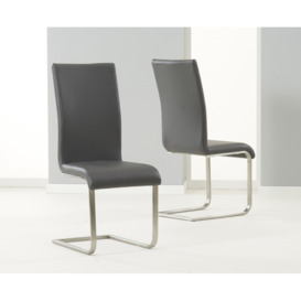 Austin Grey Faux Leather Dining Chairs
